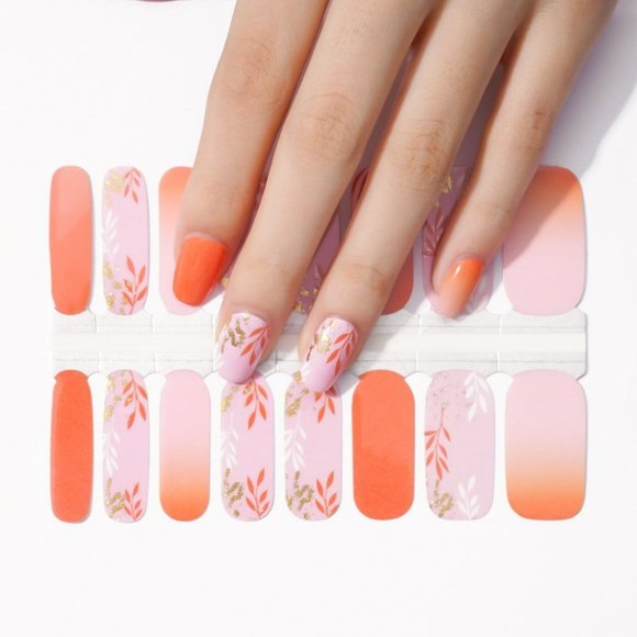 Fall Autumn Nail Wraps, Nail Stickers, Nail Art, Manicure - Picture 7 of 8